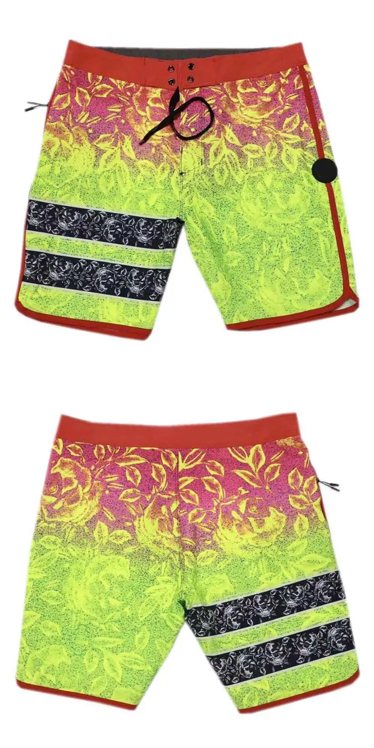 BNWT водонепроницаемые мужские пляжные шорты, быстросохнущие шорты из эластана и спандекса, мужские шорты-бермуды, повседневные шорты - Цвет: Кораллово-Красный