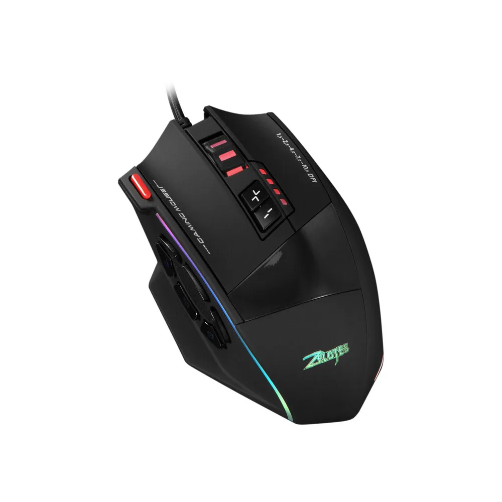 Мышь игровая Zelotes C13 10000 DPI 13 программируемых кнопок 5 DPI|Мыши| |