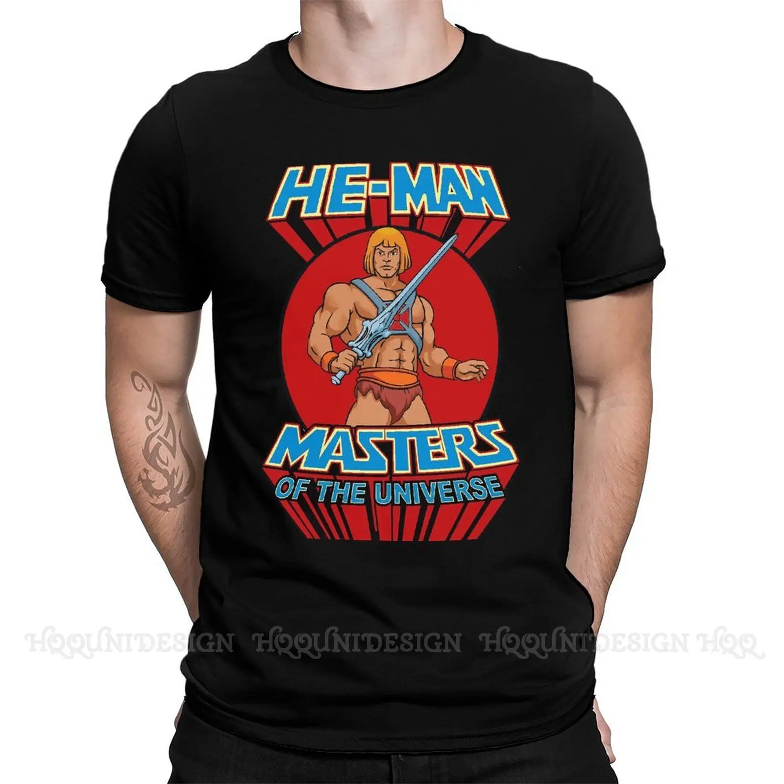 

High Quality Men He-man and The Masters of The Universe TShirt High Resolution Pure Cotton Shirt Tees Harajuku Adult Camisetas
