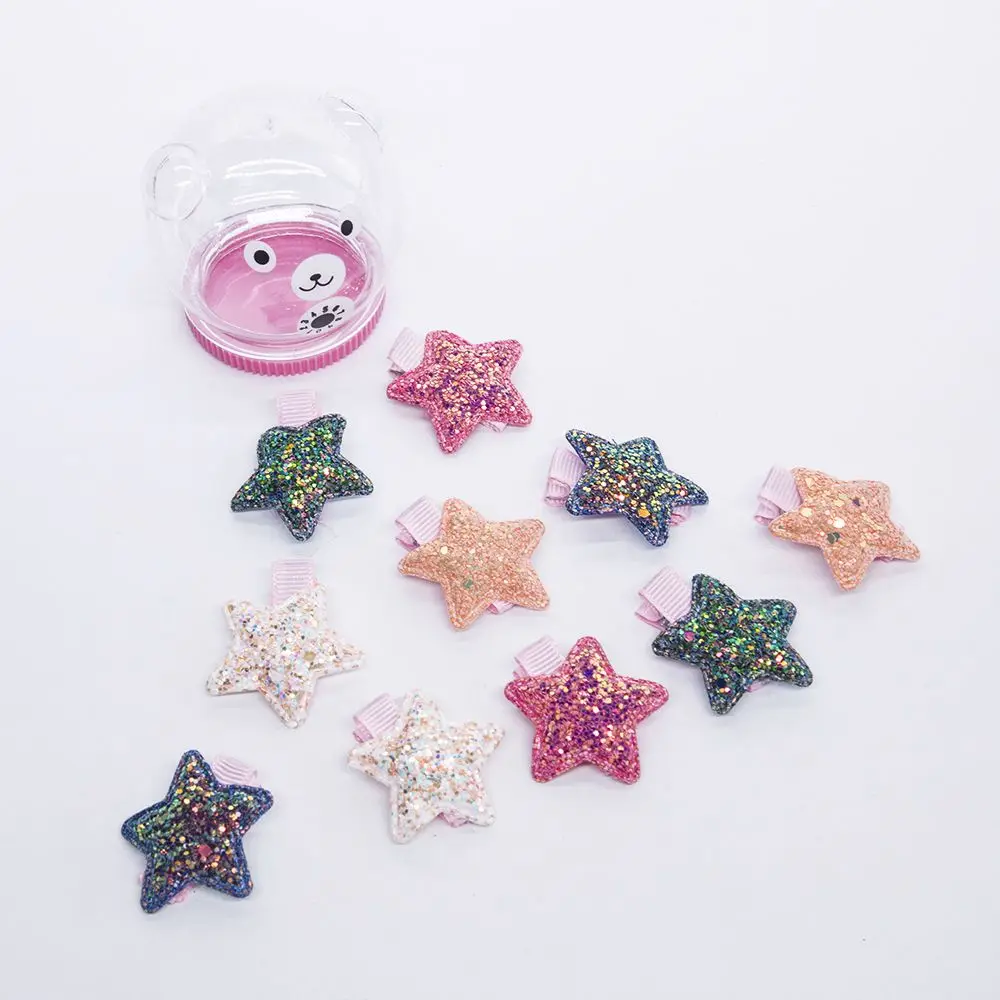 10 шт./компл. заколки для волос принцессы девочек детские блестящие с