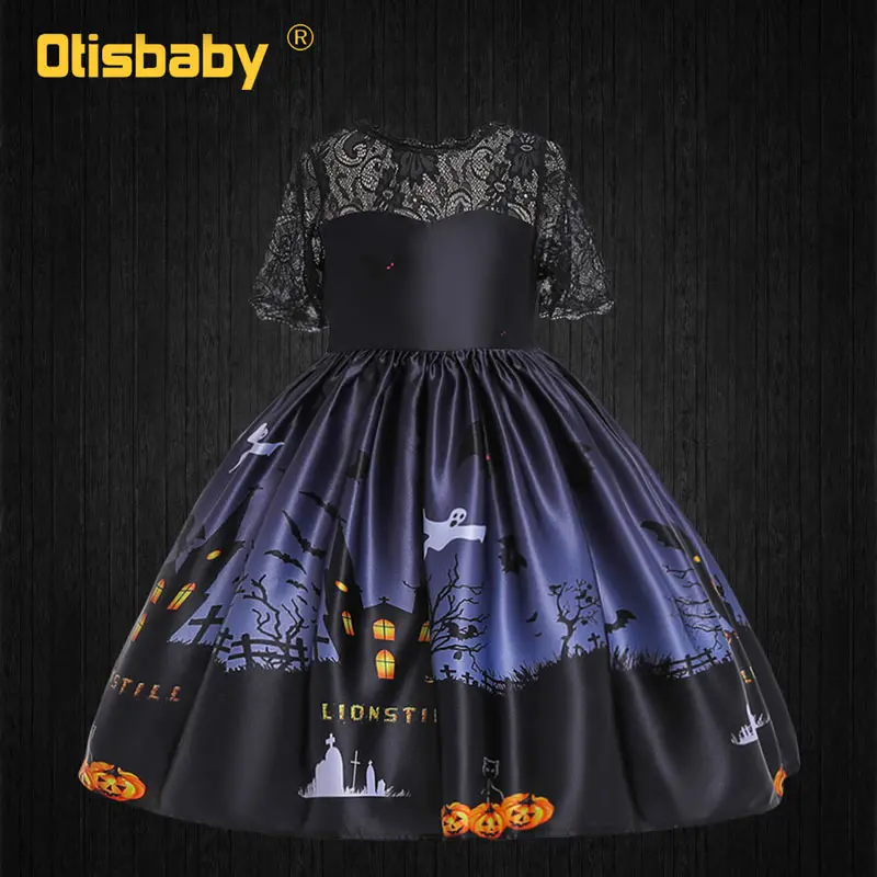002 Dress Fortnit/костюм на Хэллоуин Детское платье с шапкой для девочек, Колготки в горошек, одежда с принтом ведьмы, Fantasia Infantil, милое детское платье на день рождения, на выпускной, карнавальный костюм для детей 2-10 лет, новогоднее платье для девочек на Рождество - Цвет: 002 Dress