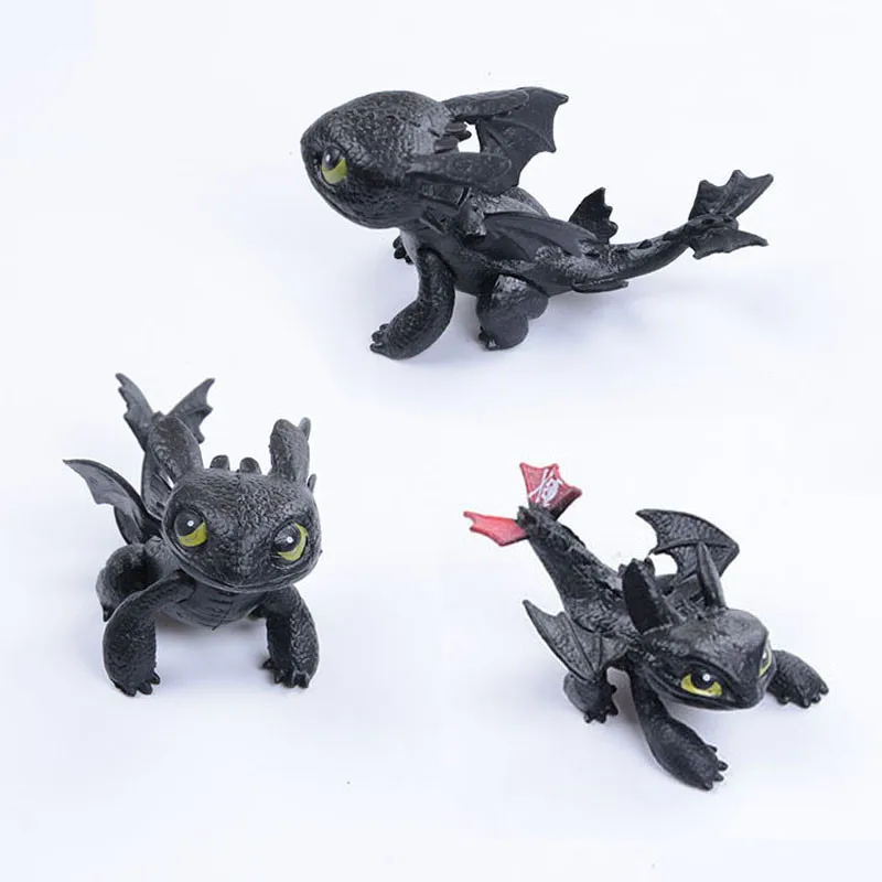 Как приручить дракона 2 Ночная фурия Беззубик фигурку Toyless игрушка для зубов