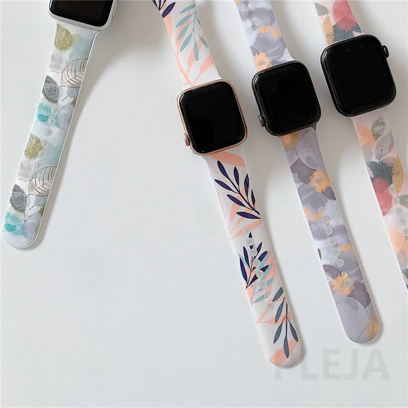 Ремешок Art Leaf для Apple Watch Band Series 6 5 4 3 38 мм 40 42 44 браслет iwatch | Электроника