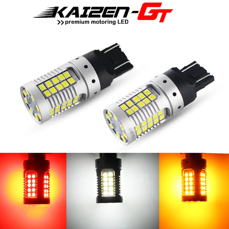 Автомобильные светодиодные лампы высокой мощности без ошибок Canbus 7443 T20 48 SMD для