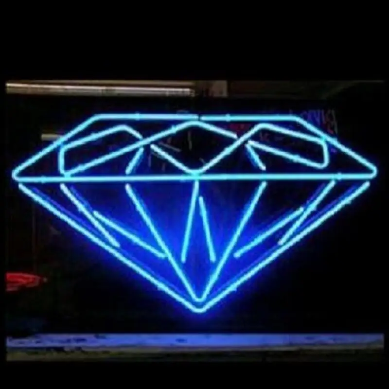 Custom Diamond Glass Neon Light Sign Beer Bar | Лампы и освещение