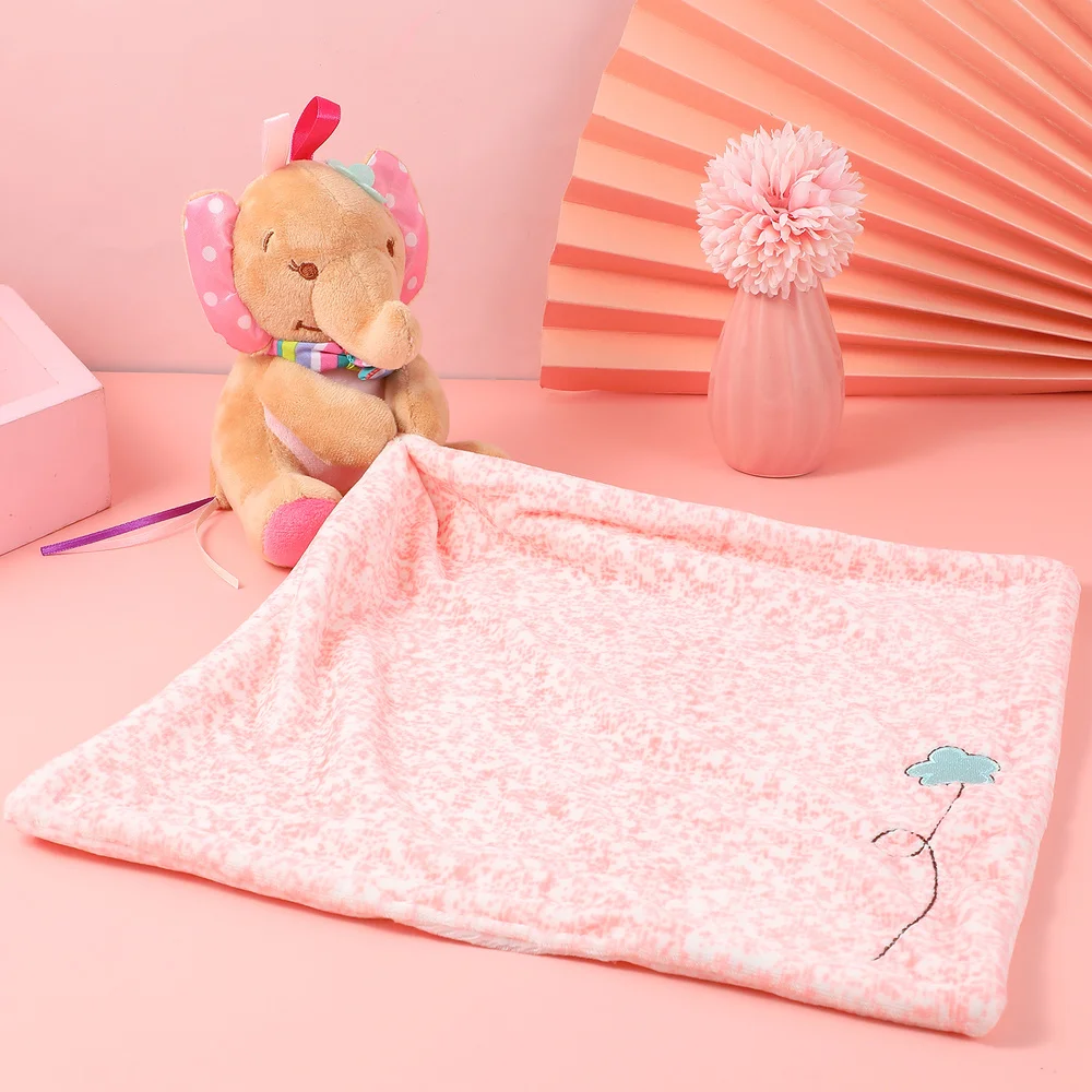 

Toyvian Baby Sleeping Appease Towel Elephant Pattern Design Infant Comfort Towel Baby Saliva Tissue