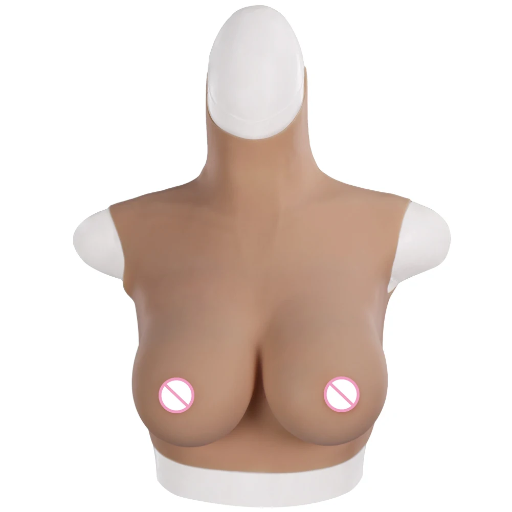 EYUNG  BCDFG High Collar Boobs Realistic Silicone Breast Forms Crossdresser Shemale Transgender Drag Queen