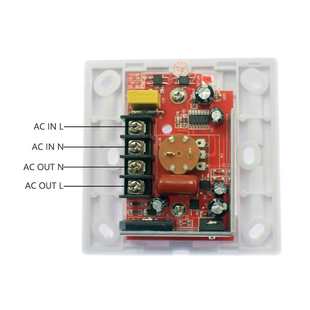 110V 220VAC Triac диммер затемнения светодиодный свет СИД кнопочный переключательный