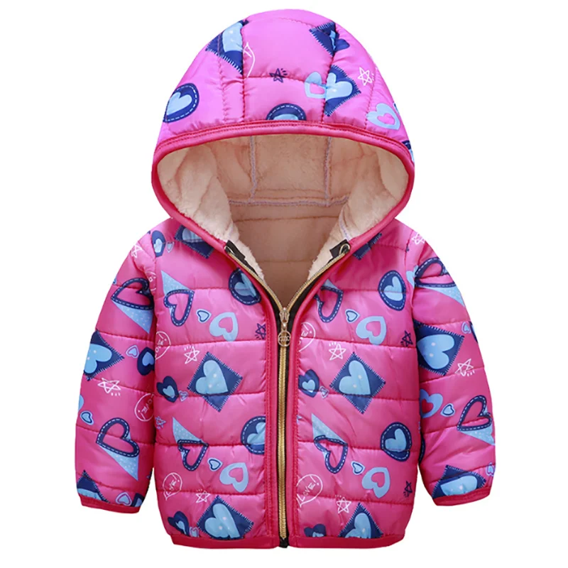 Куртки для мальчиков и девочек Осень зима 2019 Детская куртка теплое толстое