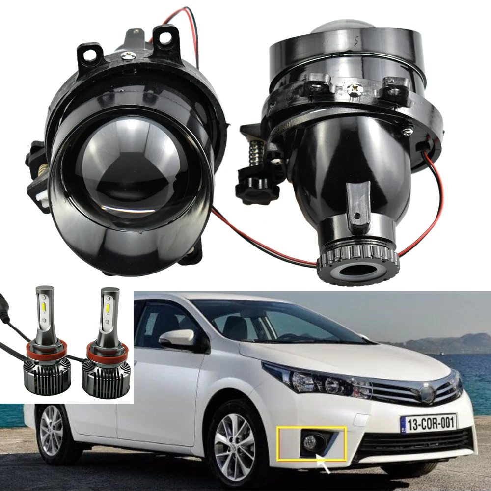 2 шт. для Camry Corolla/RAV4/Yaris/Auris Highlander/Prius/LX570/RX350 Биксеноновые линзы прожекторного типа