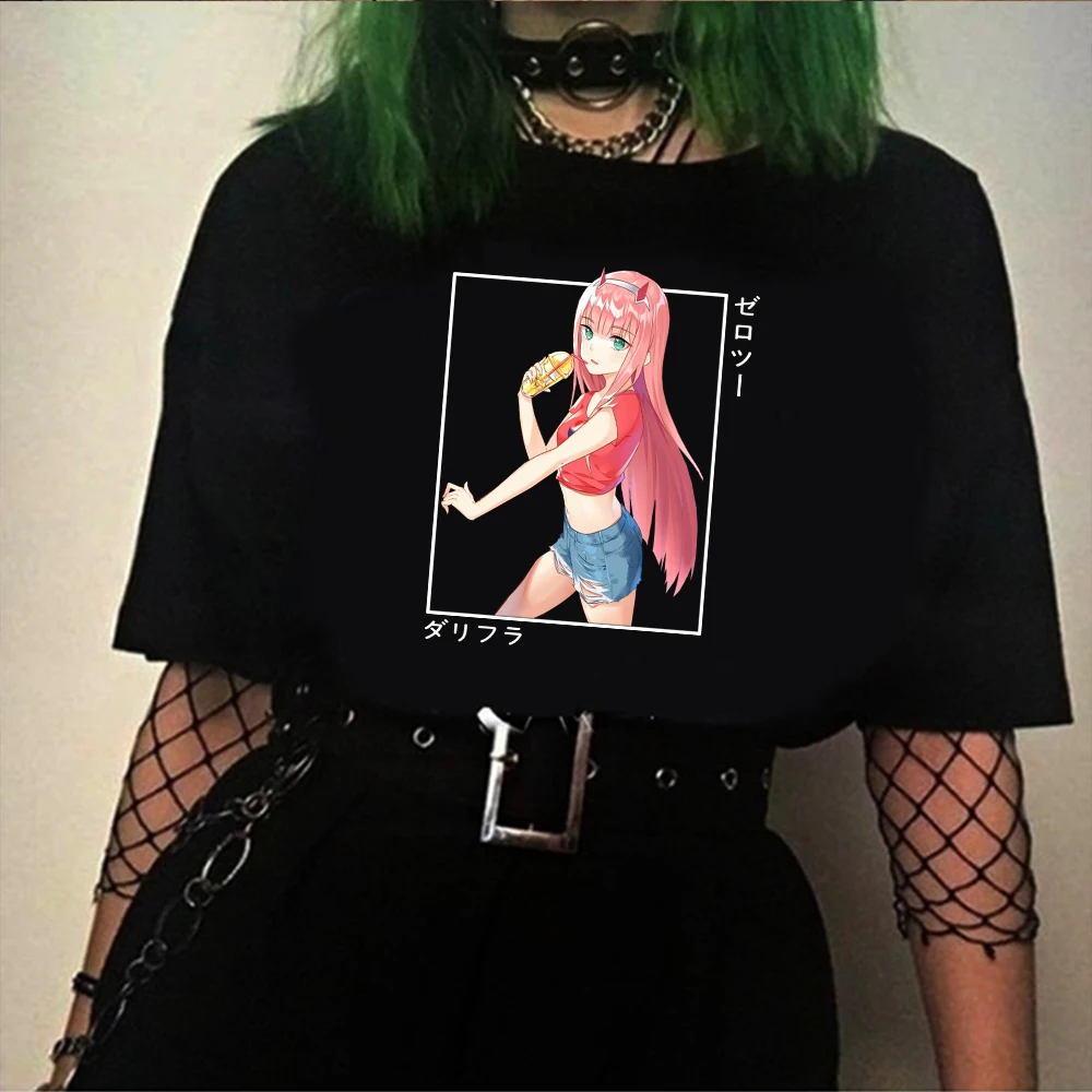 Женская футболка с круглым вырезом в стиле аниме Харадзюку | одежда