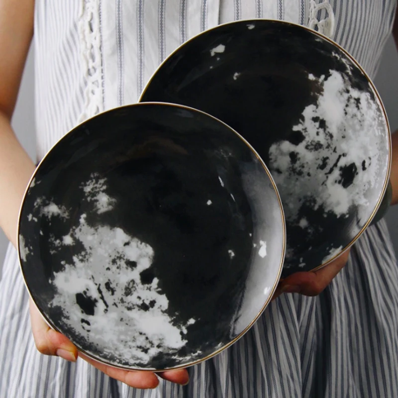 Тарелка для салата столовое блюдо тарелки в скандинавском стиле стейков