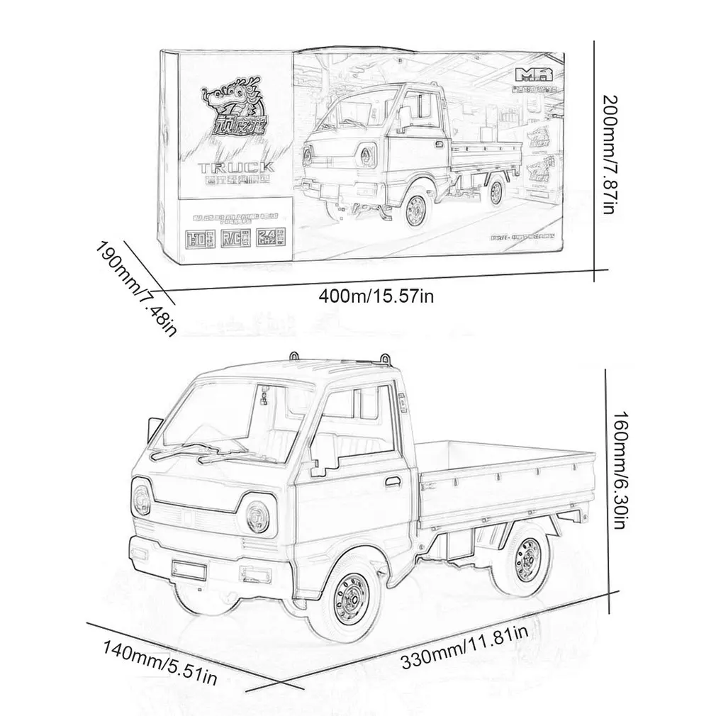 

D12 1:10 2WD RC Car Simulation Drift Climbing Truck LED Light On-Road 260 Brushed Motor D12 Car 1/10 For Kids Gifts Toys