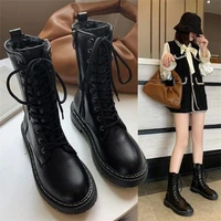 new boots in 2021 womens autumn and winter thin boots short student english boots