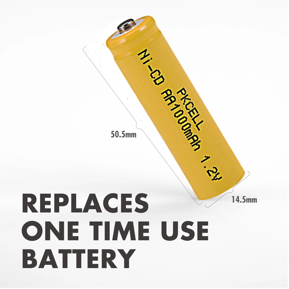 20Pcs Rechargeable Battery NICD 1.2v aa 1000mah Button Top nicd For Electric Shavers Massagers Tooth Brushes |