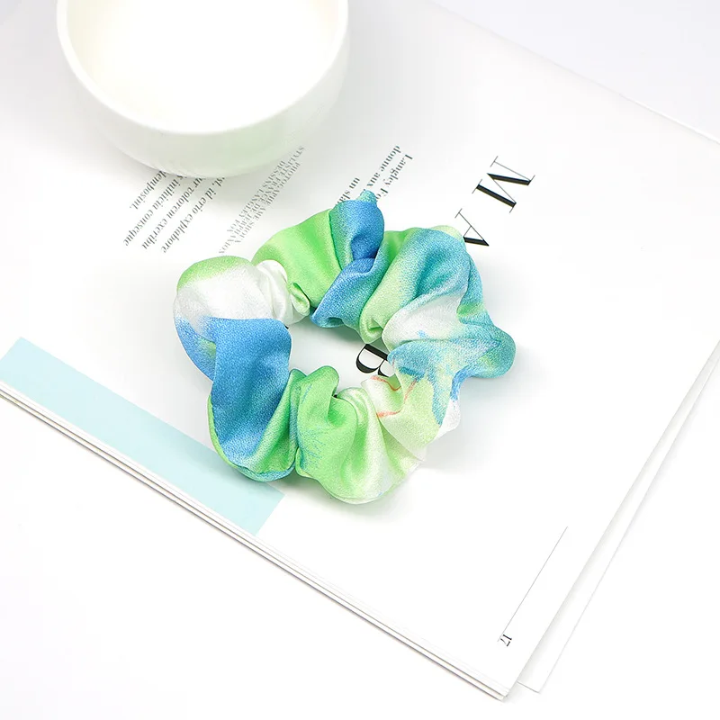 style 08 scrunchies 1 шт., повязка для волос, окрашенная резинка для волос, бархатные аксессуары для волос для женщин и девочек, повязка на голову, эластичная резиновая резинка для волос, резинка для волос, кольцо, конский хвост, держатель - Цвет: style 08 scrunchies