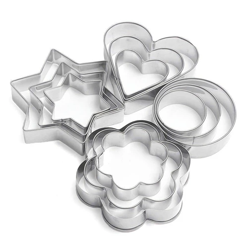 12 шт./компл. Нержавеющая сталь пресс-формы для выпечки вышивка звёздочки или