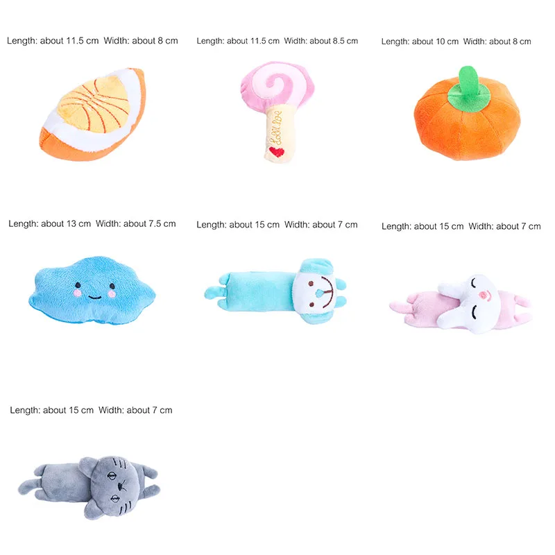1 шт. фрукты животные игрушки Мультяшные собачки чучела пищащий питомец игрушка
