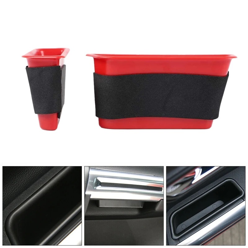 4 шт. внутренний боковой подлокотник дверная ручка контейнер для хранения Ford Mustang