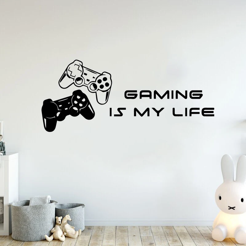 

Removable Art Vinyl DIY Gamer Cartoon Wall Sticker Decal Mural C5040
