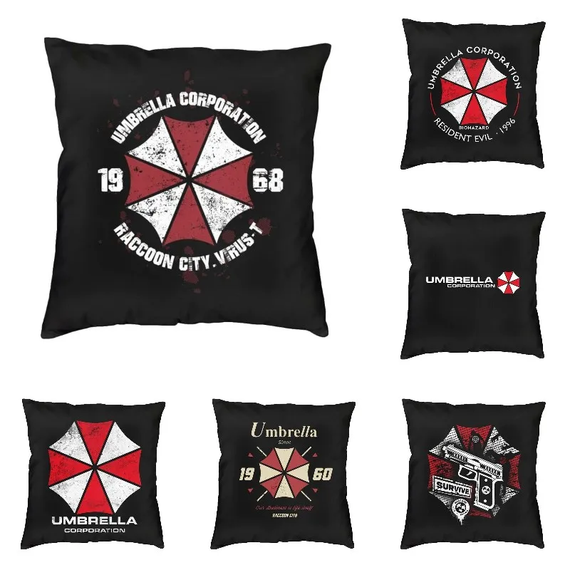 

Nordic Style Umbrella Corporation Throw Pillow Cover Decoration Custom Video Game Cushion Cover Pillowcover for Living Room