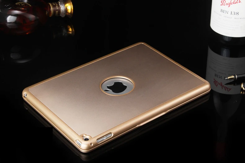 [Новинка] Алюминий 4,0 Bluetooth беспроводная клавиатура для iPad Pro 10,", металлический жесткий чехол+ Интеллектуальный переключатель вкл/выкл+ 7 цветов подсветка