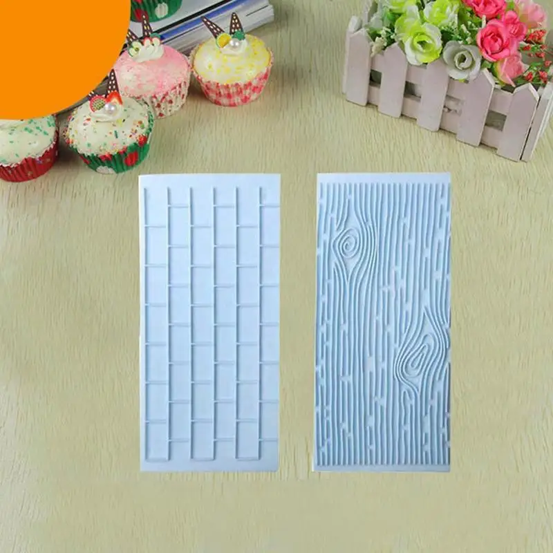 Новый коры дерева кирпичная стена Инструменты для выпечки силиконовые 2