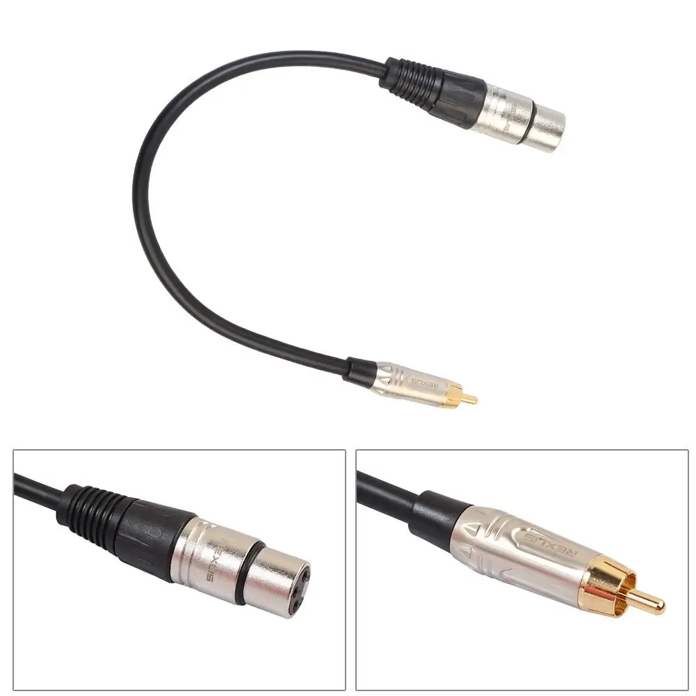 3 контактный разъем XLR мама для RCA папа аудиокабель со