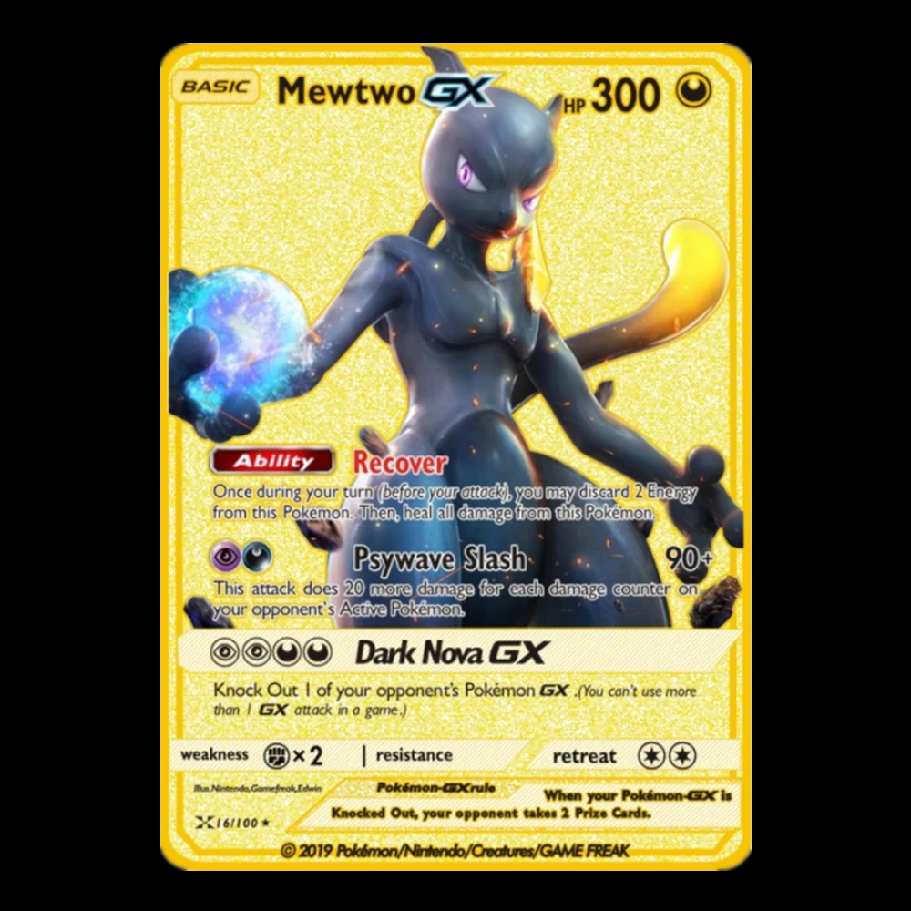 Покемон стальная блестящая карта ПВ Огненный Дракон Пикачу металлическая Vmax