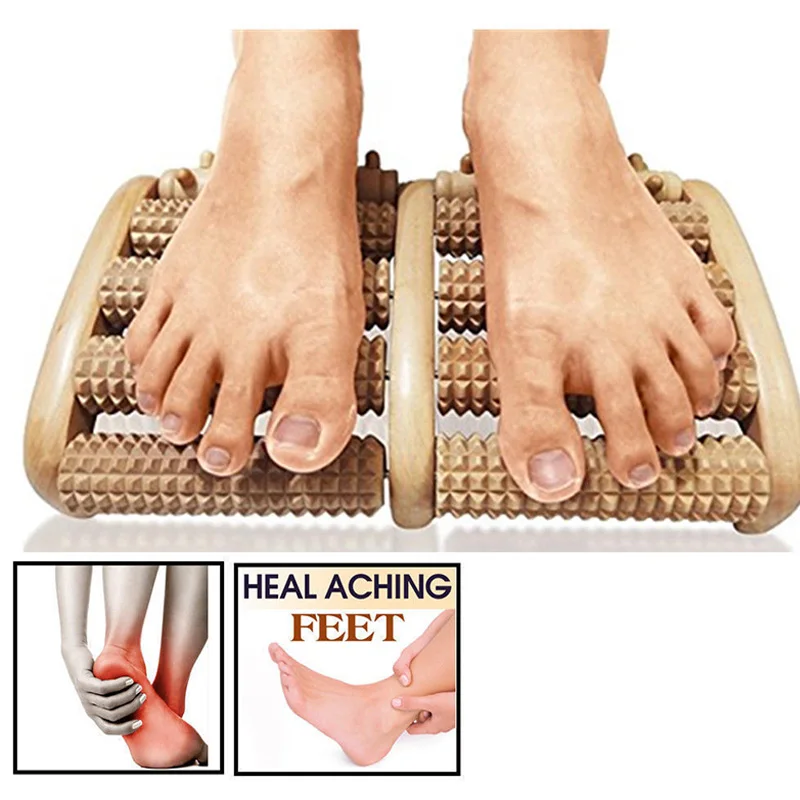

Wooden Nails Five Rows of Foot Massager Foot Massager Elderly Gifts Gift Foot Massage Leisure Relaxation Health Care Products