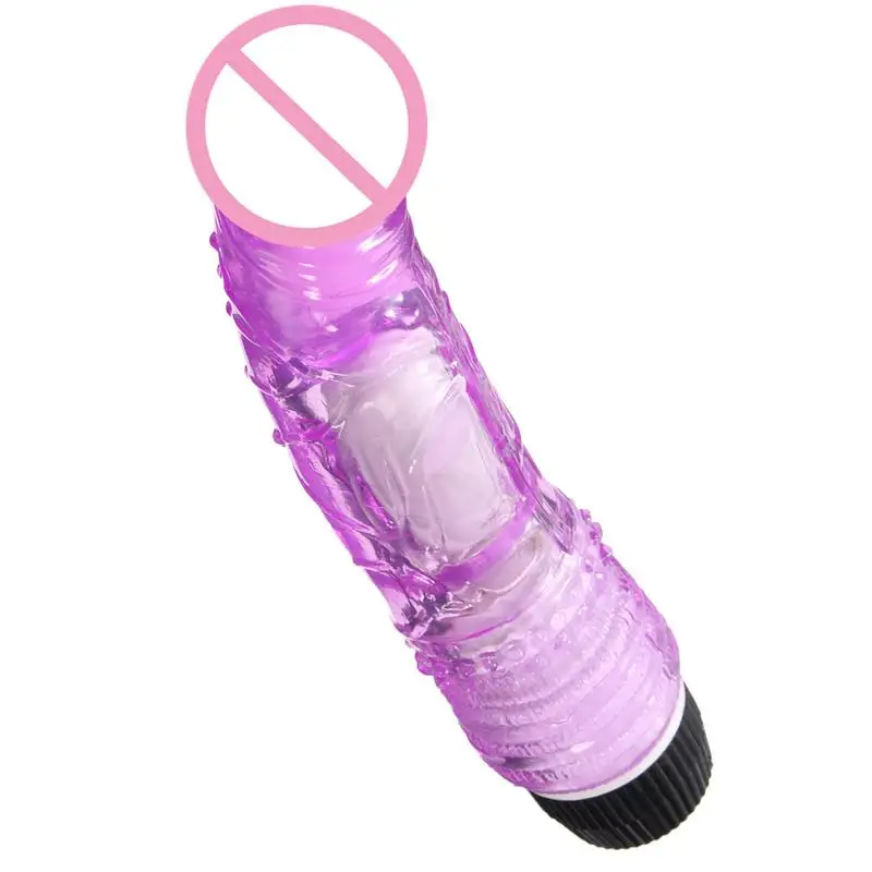 Crystal Multispeed Waterproof Realistic Dildo Vibrator Soft Jelly Powerful G-spot Masturbation Adults Toys for Women ZD0154 |