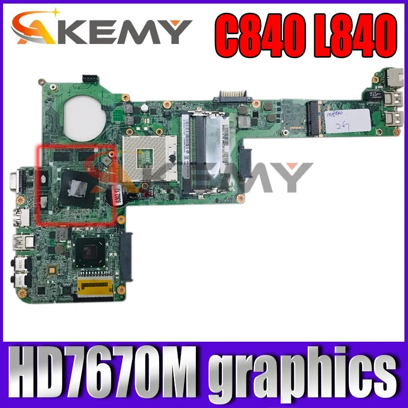 AKEMY DABY3CMB8E0 REV E A000174130  Toshiba Satellite C840 L840    HM76 DDR3 HD7670M 