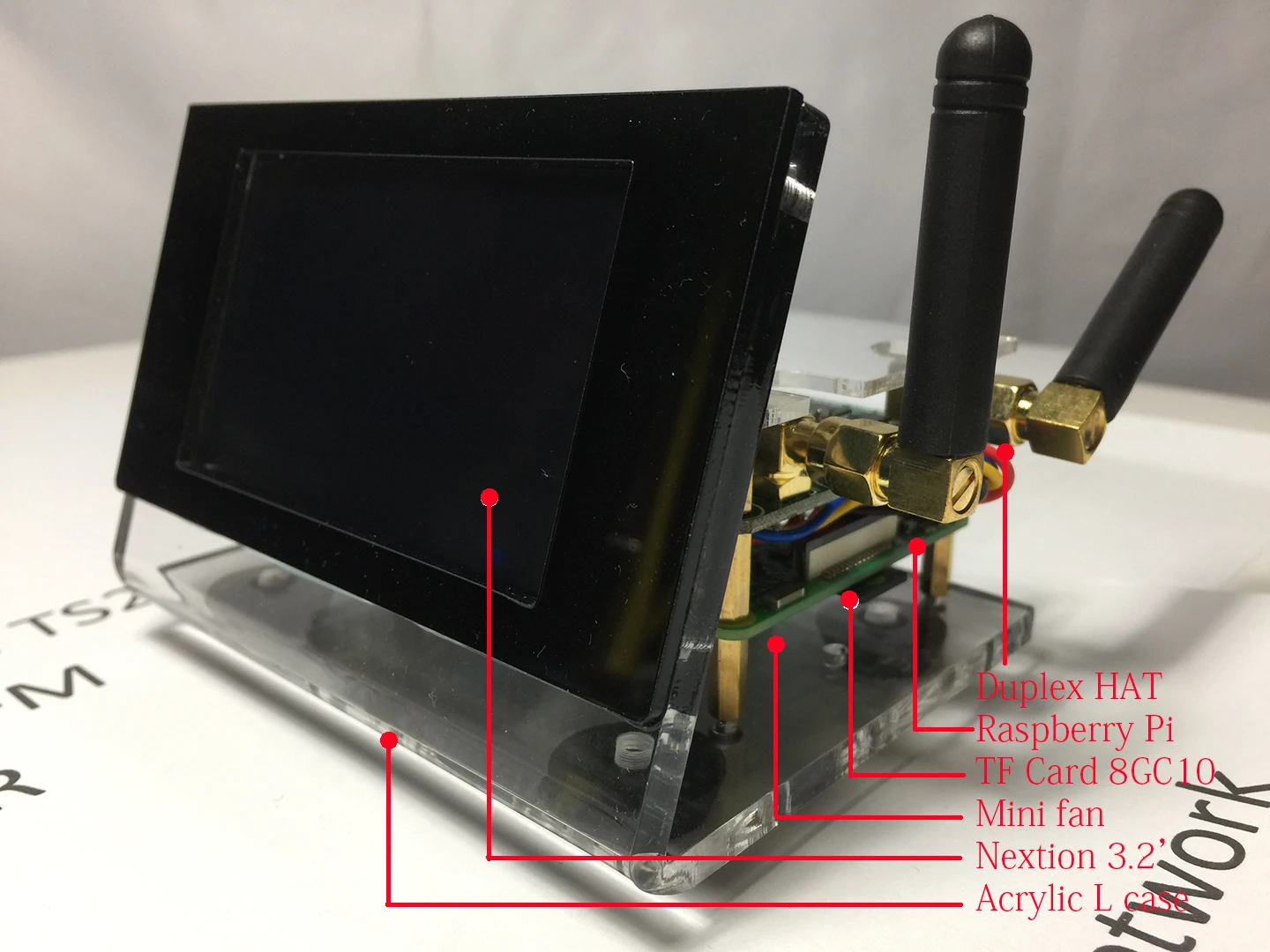 От BI7JTA дуплексный MMDVM UHF VHF UV Hotspot для P25 DMR YSF DSTAR NXDN + Raspberry Pi 3B акриловый чехол 3 2/4