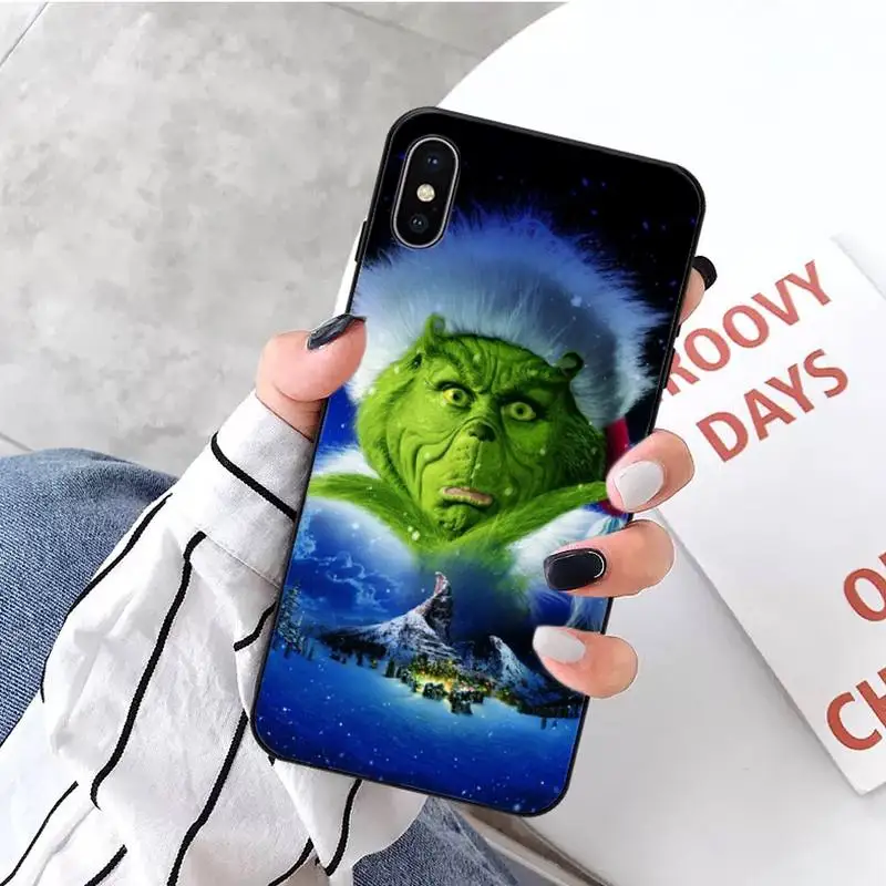 

Green Haired Grinch Phone Case for iPhone 11 12 pro XS MAX 8 7 6 6S Plus X 2020 XR Mini