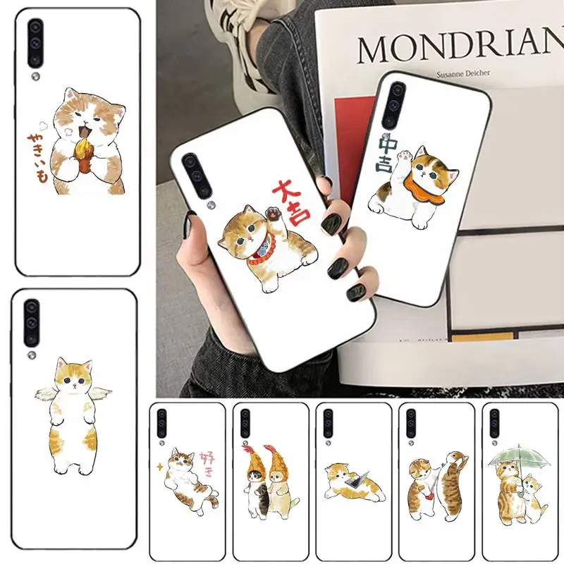 

Cat cute lovely cartoon Phone Case For Samsung galaxy S 7 8 9 10 20 edge A 6 10 20 30 50 51 70 note 10 plus