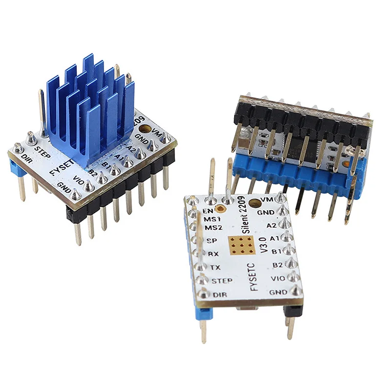 3 шт. Драйвер шагового двигателя TMC2209 V3.0 Stepsticks Mute Driver 256 микрошагов ток 2.8A пик 3D