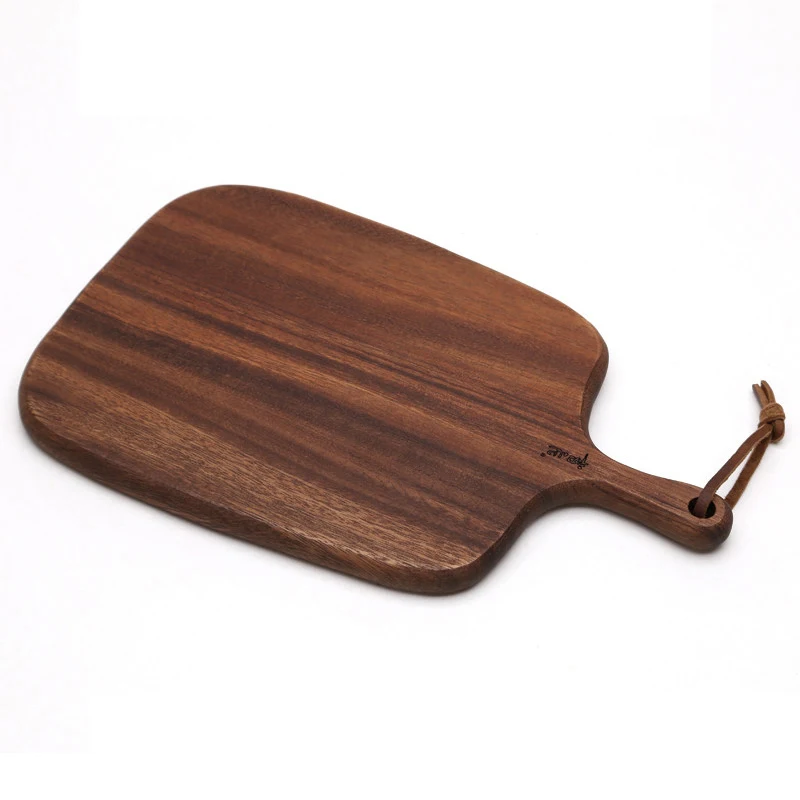 

Wooden pizza plate household tableware rectangular European solid wood plate bread Western steak tray