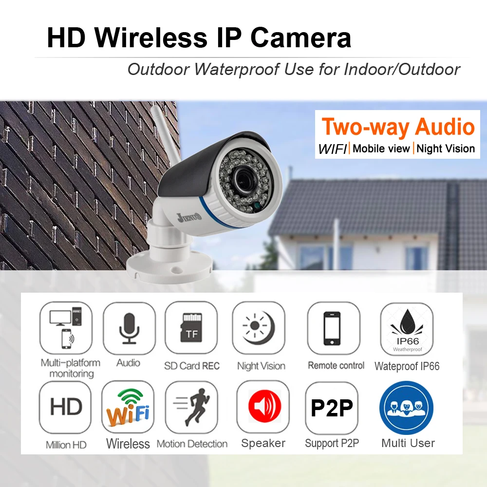 4K HD Беспроводная ip-камера Twoway голосовая Cctv камера видеонаблюдения наружная
