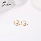 Joolim высококачественные модные серьги-обручи с покрытием PVD, поставщик прямых поставок