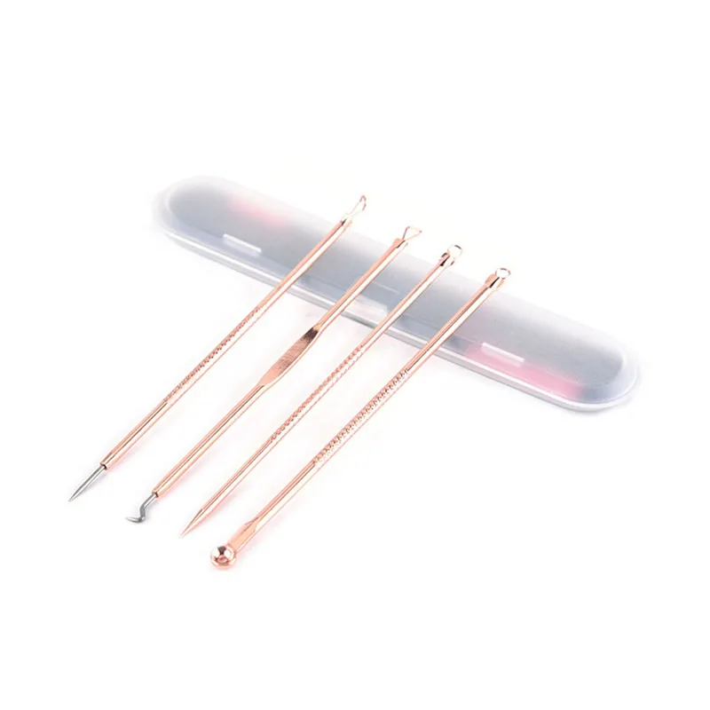 4 шт./компл. иглы для удаления черных точек и прыщей|Наборы инструментов макияжа| |