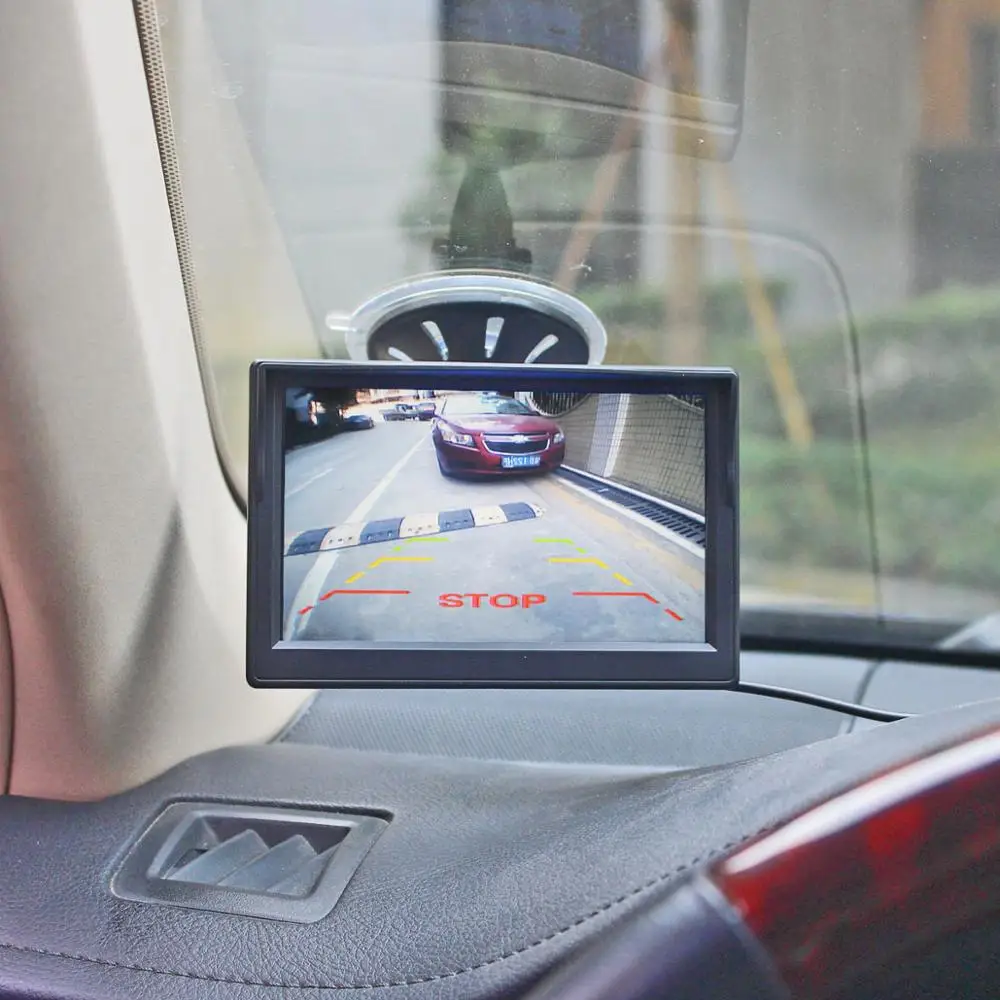 SMALUCK 5 дюймовый TFT ЖК дисплей с присоской и бесплатным кронштейном для MPV SUV