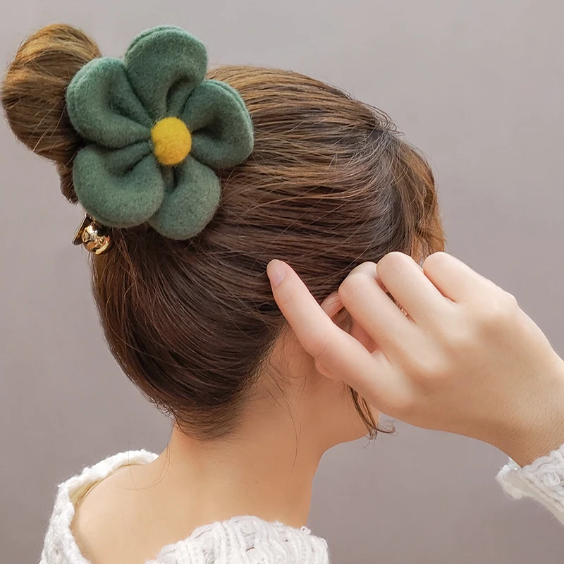 Хлопковые заколки KVJE для девочек волос женщин универсальные аксессуары