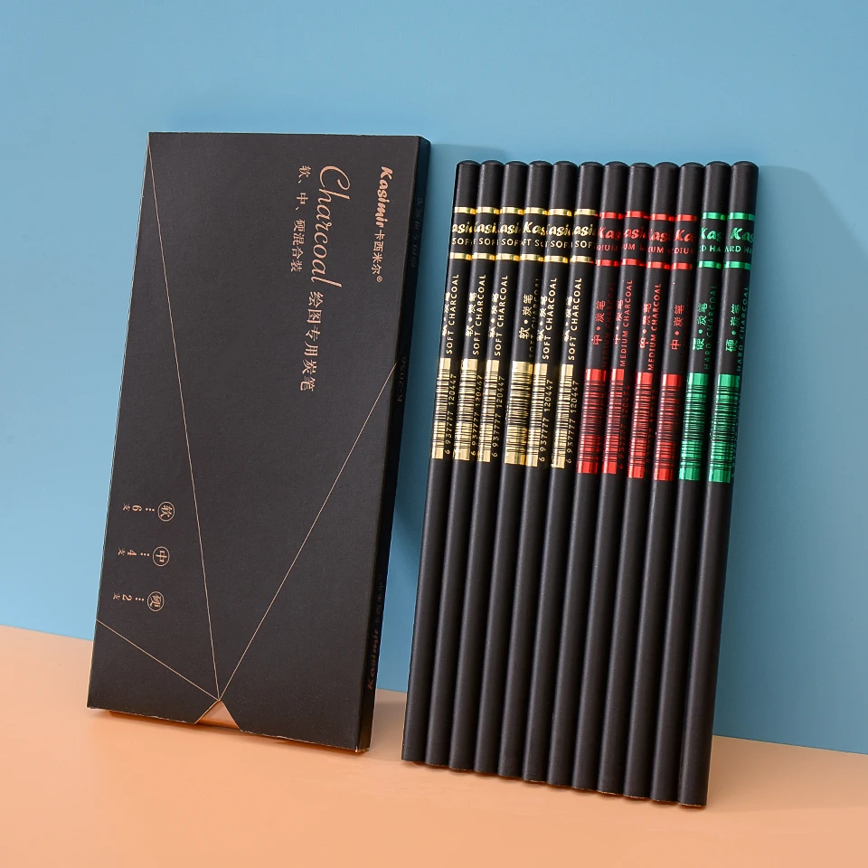 

12 Pcs Sketch Pencil Set Soft Medium Hard Drawing Sketching Charcoal Pencils For Painter School Students Art Supplies