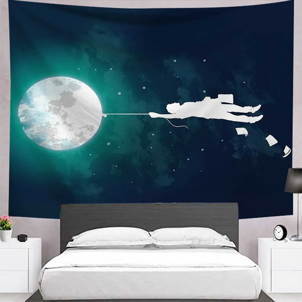 Индийский гобелен с мандалой настенный пляжный плед в богемном стиле одеяло