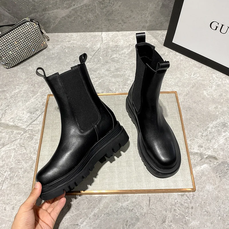 Женские Британские эластичные ботинки-носки сапоги для верховой езды колледжа