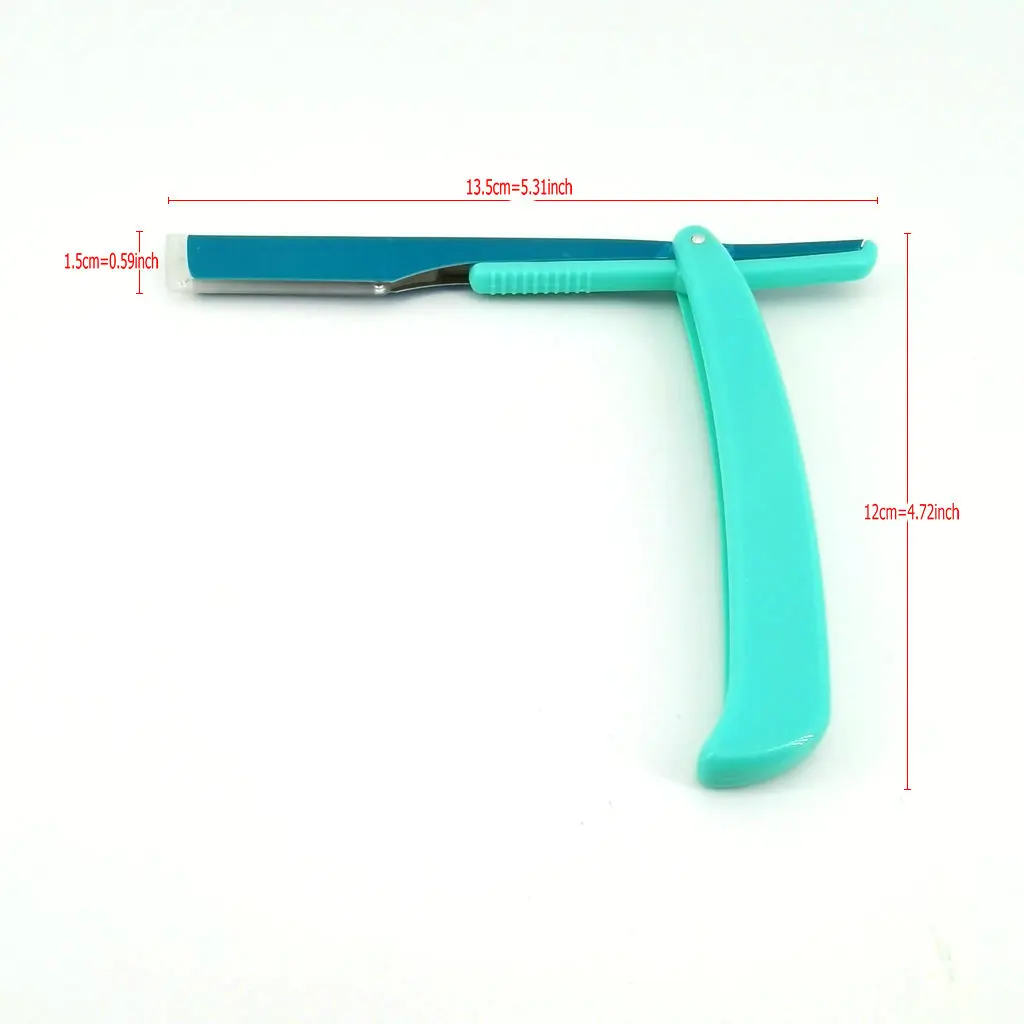 

3 Colors Unisex Manual Folding knife & Shaving Straight Edge Razors for Beard Shaving & Hair Removal With Blades