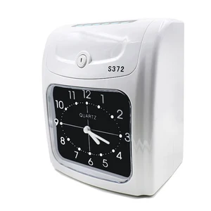 electronic check in punch card clock digital time clock recorder office staffs attendance id card punching machine 100v 240v free global shipping