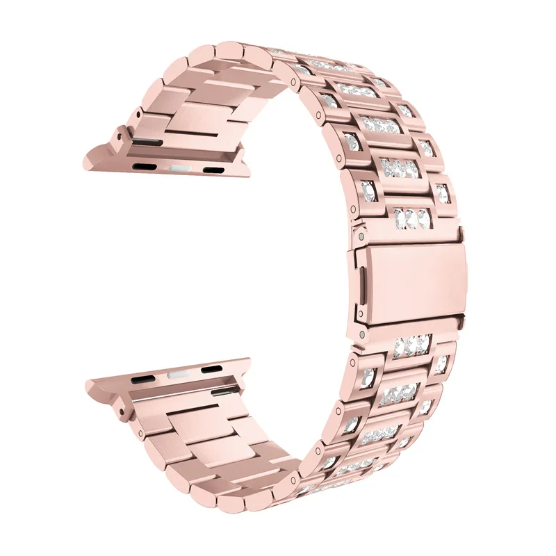 

For Apple Watch Band 38/40mm 42/44mm Women Rhinestone Band for Apple Watch Series 2 3 4 5 iWatch Bracelet Stainless Steel Strap