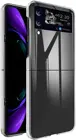 Чехол-книжка для Samsung Galaxy Z 3, Ультратонкий Твердый чехол из поликарбоната с полной защитой, совместимый с Galaxy Z Flip 3 5G (прозрачный)