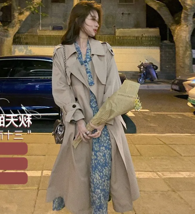 2020 женские осенне-зимние плащи, женские длинные пальто, ветровка с поясом, повседневная однотонная двубортная верхняя одежда